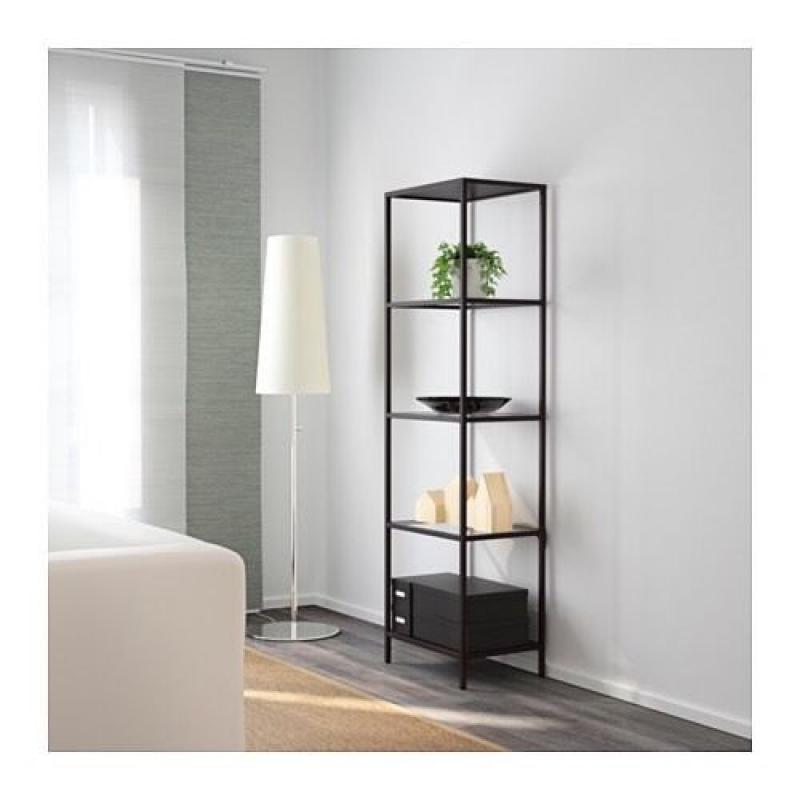 2 IKEA shelving units glass