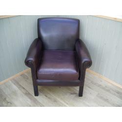 Brown leather Chesterfield Chair.