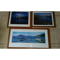 3 Large Framed Scottish Prints Colin Prior/ Ian M Young