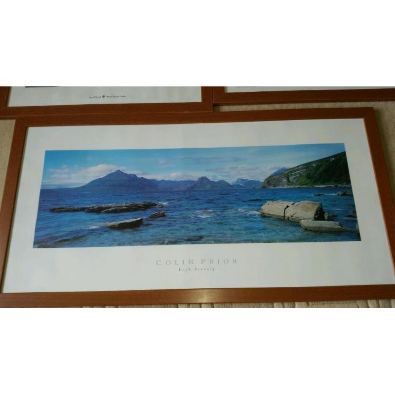 3 Large Framed Scottish Prints Colin Prior/ Ian M Young