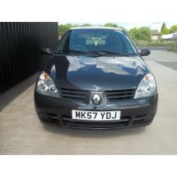 2007 (57) Renault Clio 1.2 Campus 3dr, 2 Keys , Service History, Low Mileage May Px