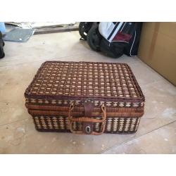 Vintage picnic basket