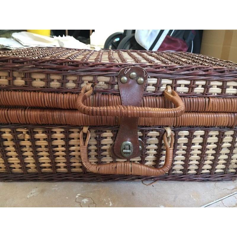 Vintage picnic basket