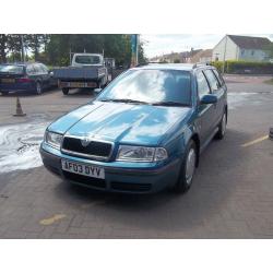 2003 03 SKODA OCTAVIA 1.9TDI ESTATE NEW MOT COMPREHENSIVE SERVICE RECORD GOOD CONDITION DRIVES WELL