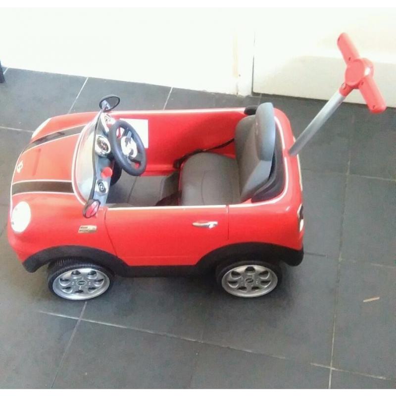 KIDS MINI COOPER PUSH ALONG