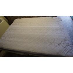 Double divan bed with mattress