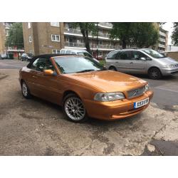 Volvo C70,2.0T Beige leather interior Convertible,Gold ,Good condition. 84 000 LOW MILAGE