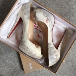 Christian louboutin water snake heels 39