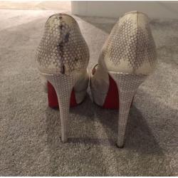 Christian louboutin water snake heels 39