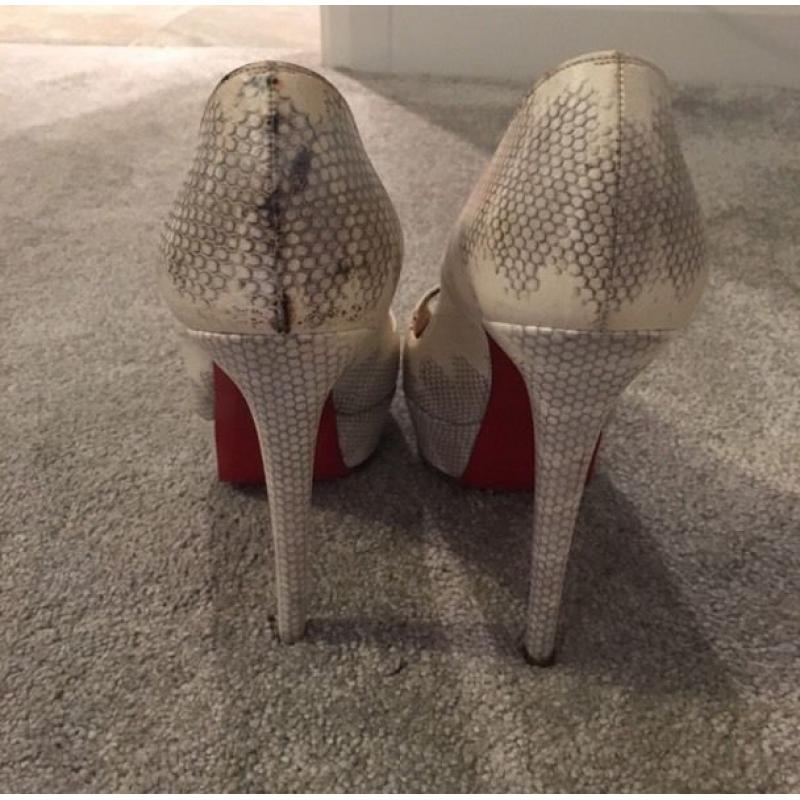 Christian louboutin water snake heels 39