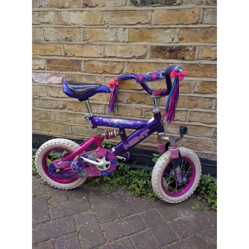 12" Next girls bike in good condition from USA