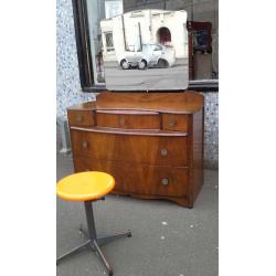 Retro/Vintage Dressing Table mirrored drawer