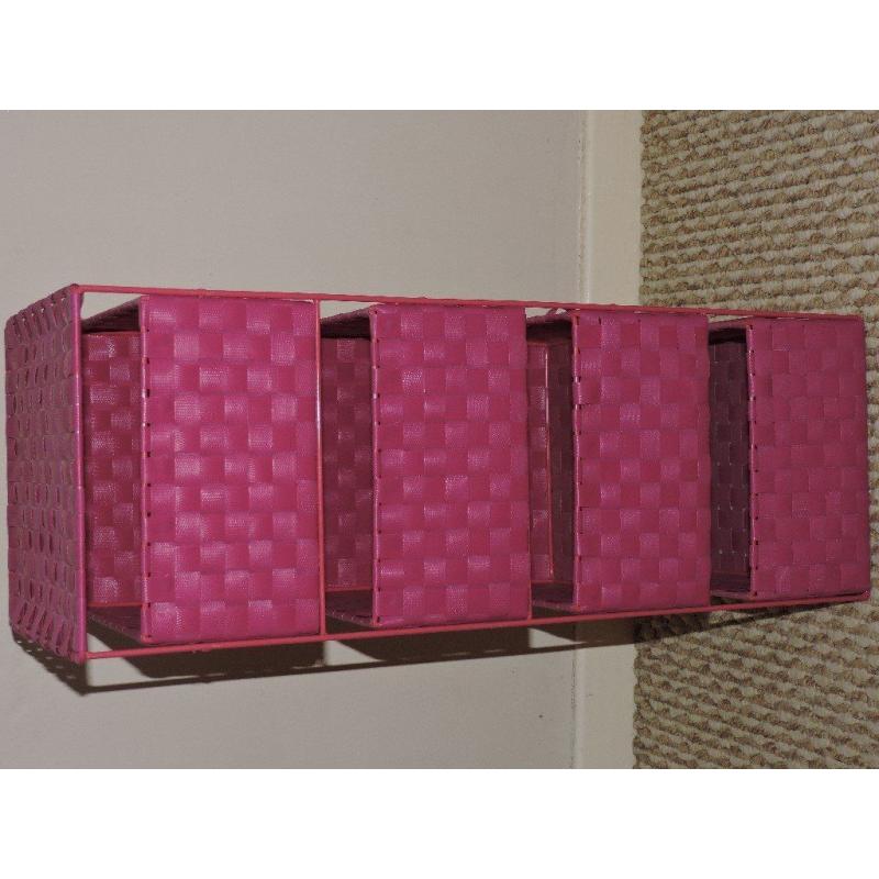 2 x 4 Drawer Storage Unit - Pink - Suitable for bathroom