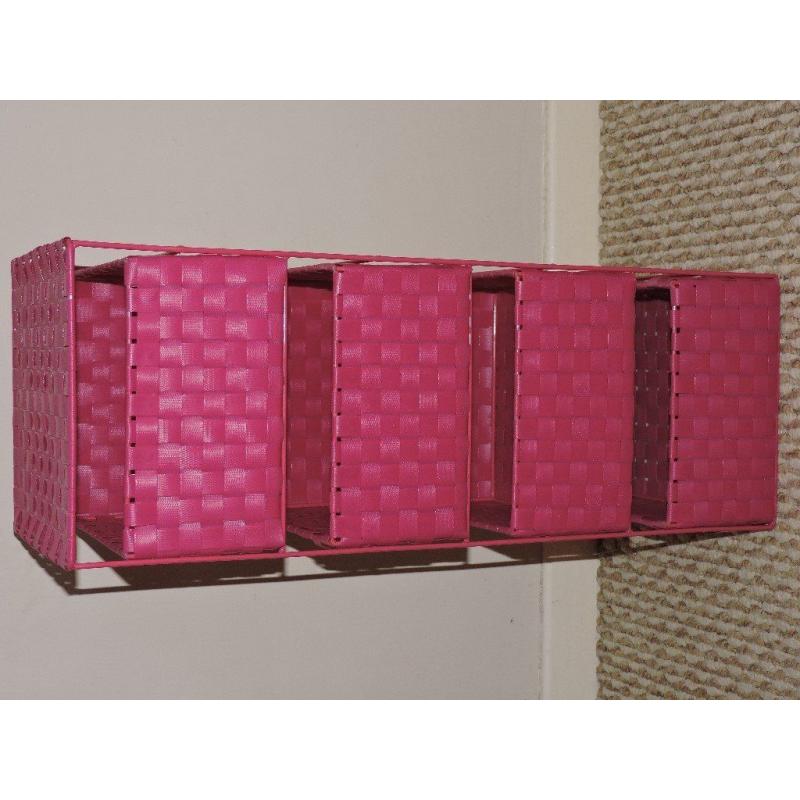 2 x 4 Drawer Storage Unit - Pink - Suitable for bathroom