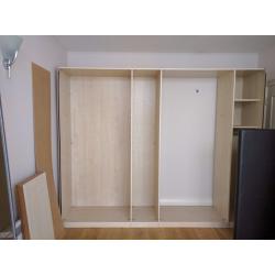 Large wardrobe with sliding miror doors