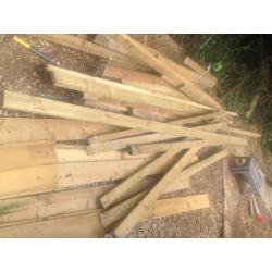 Feather edge fencing / wood job lot