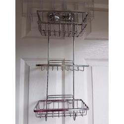 Bathroom metal hanging rack