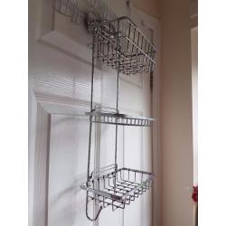 Bathroom metal hanging rack