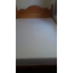 Double Bed solid pine & mattress