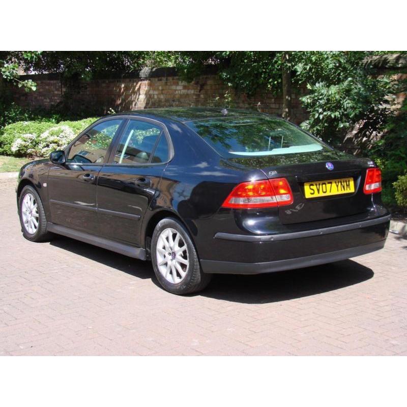 EXCELLENT SPEC!! BLACK 2007 SAAB 9-3 1.8T LINEAR SPORT 4dr, 1 YEAR MOT