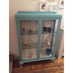 Vintage glass display cabinet