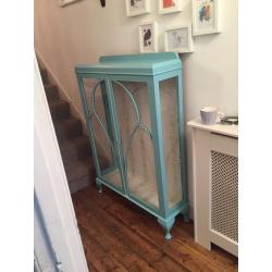 Vintage glass display cabinet