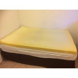 Double Memory Foam Mattress Topper