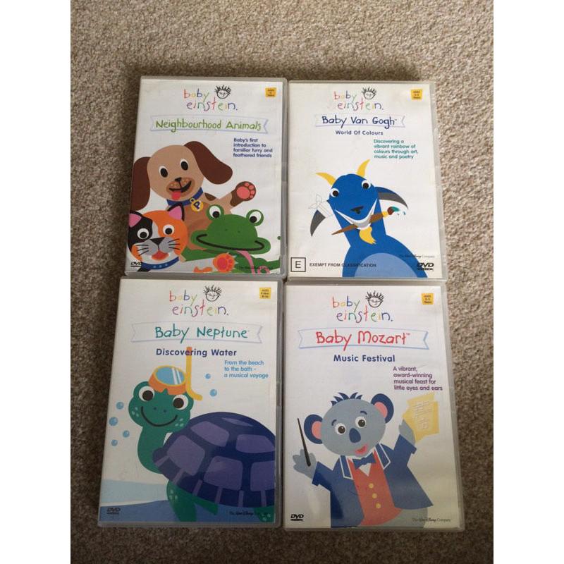 Baby Einstein DVDs x 4