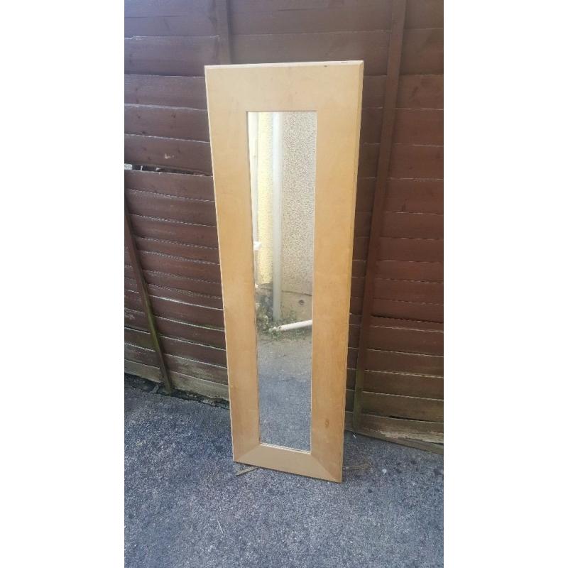 IKEA mirror, wooden frame