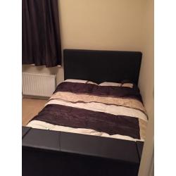 double bed with motorised tv that pops up