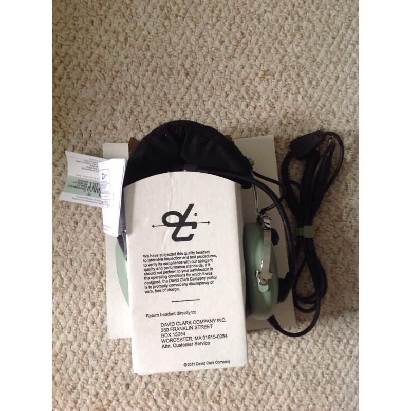 David Clark H10-13.4 Aviation Headset (never used)