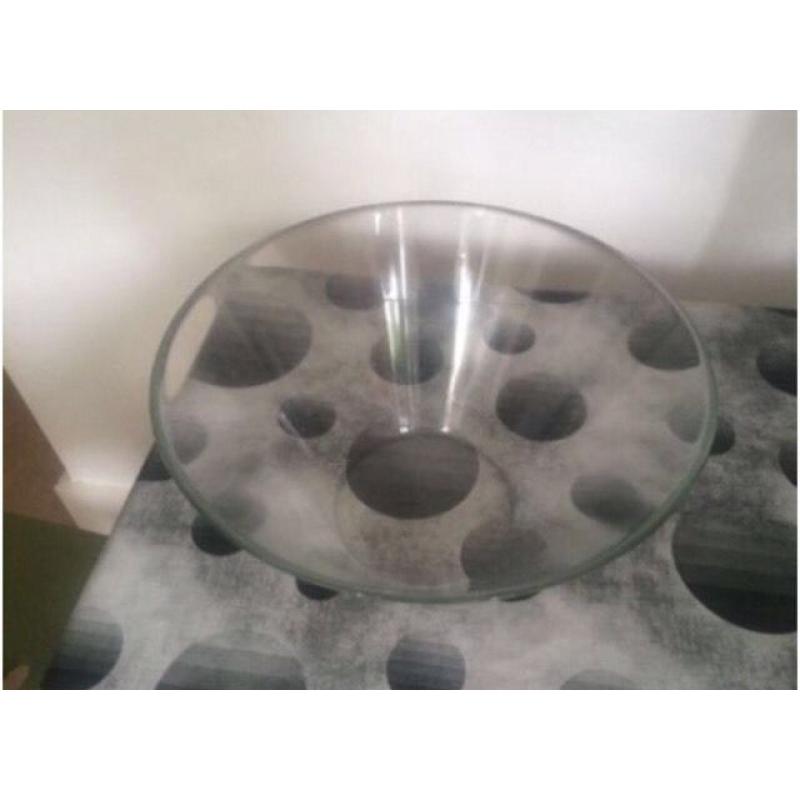 Big glass bowl