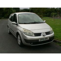 55 REG RENAULT GRAND SCENIC 1.6 DYNAMIQUE 7 SEAT PEOPLE CARRIER IN SILVER