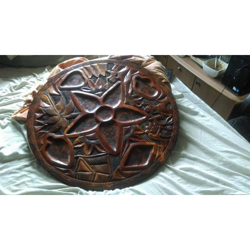 Decorative carved wood