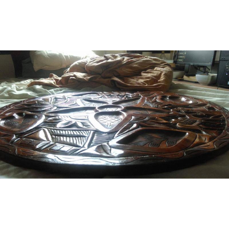 Decorative carved wood