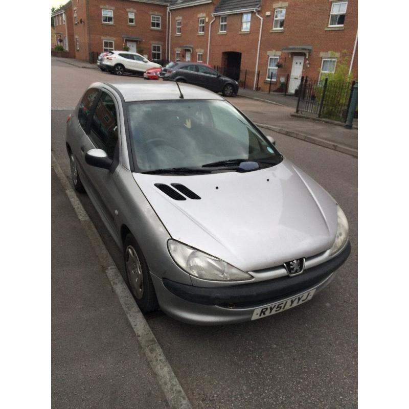 Peugeot 206, silver, 2001