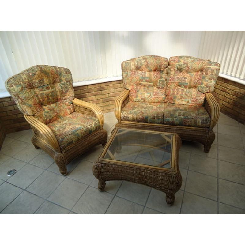 Conservatory Furniture - settee, chair, coffee table