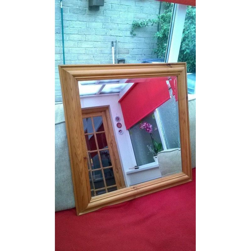 Large Pine Mirror,excellent condition!