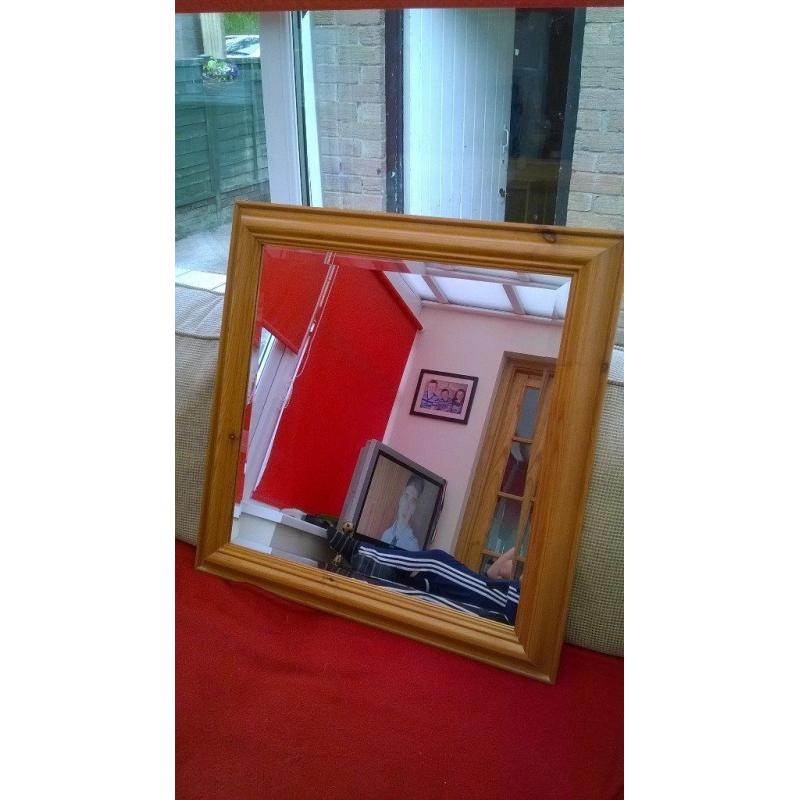 Large Pine Mirror,excellent condition!