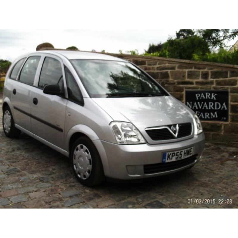 Vauxhall Meriva Life Twinport In Silver, 2005 55 reg With Service History