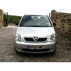 Vauxhall Meriva Life Twinport In Silver, 2005 55 reg With Service History