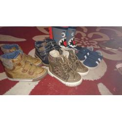 Infant size 5 shoes/trainers/wellies/boots bundle