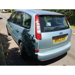 Ford Focus C-Max LX 1798cc Petrol 5 speed manual 5 door hatchback 53 Plate 26/09/2003 Green