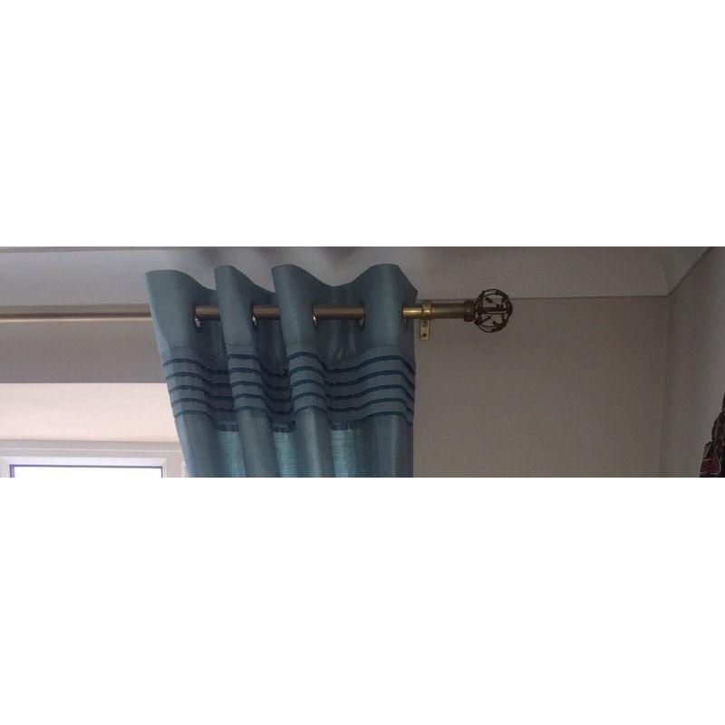 Curtain pole, ceiling & wall lights