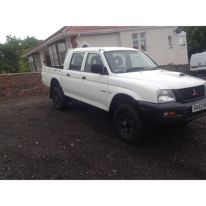 MITSUBISHI DOUBLE CAB PICK UP 65000 MILES NO VAT