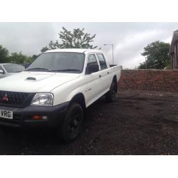 MITSUBISHI DOUBLE CAB PICK UP 65000 MILES NO VAT