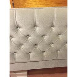 Stunning silver-grey-green headboard for double bed