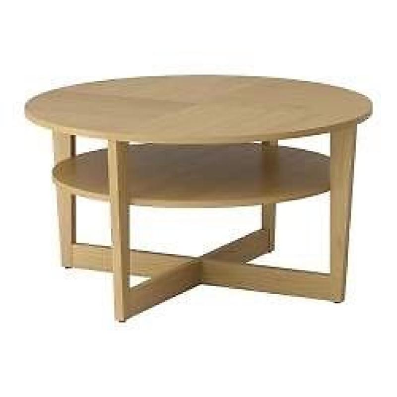 Round beech table