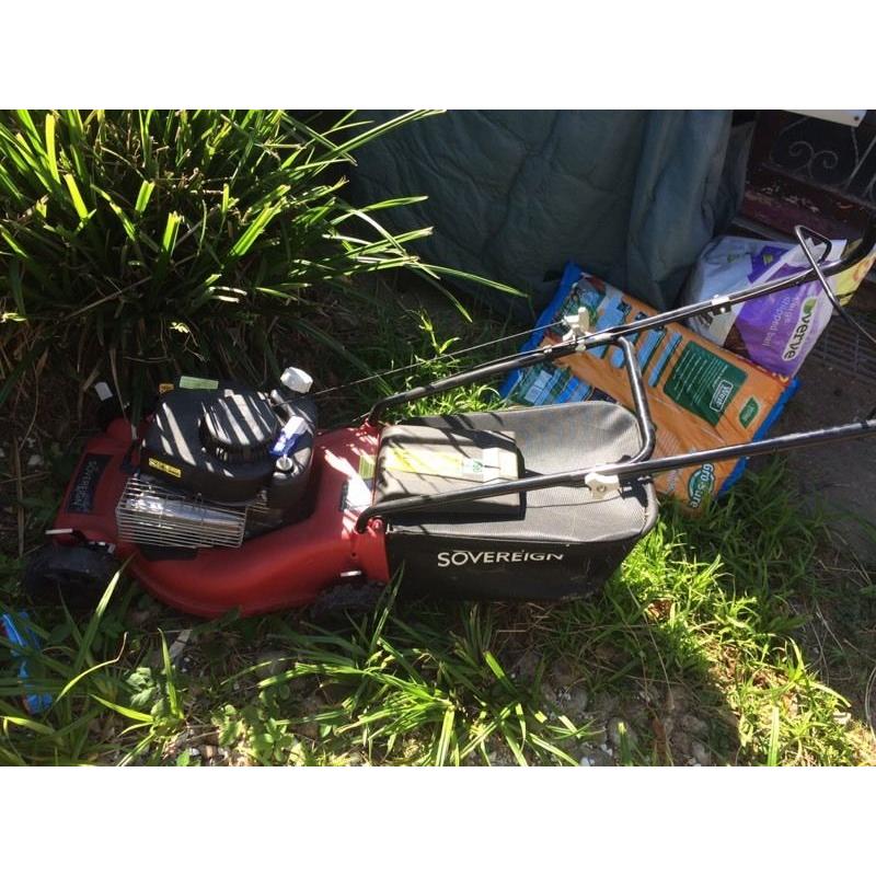 Sovereign petrol lawn mower