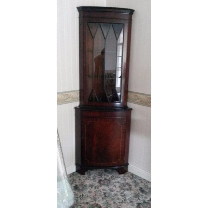 Mahogany Corner display unit